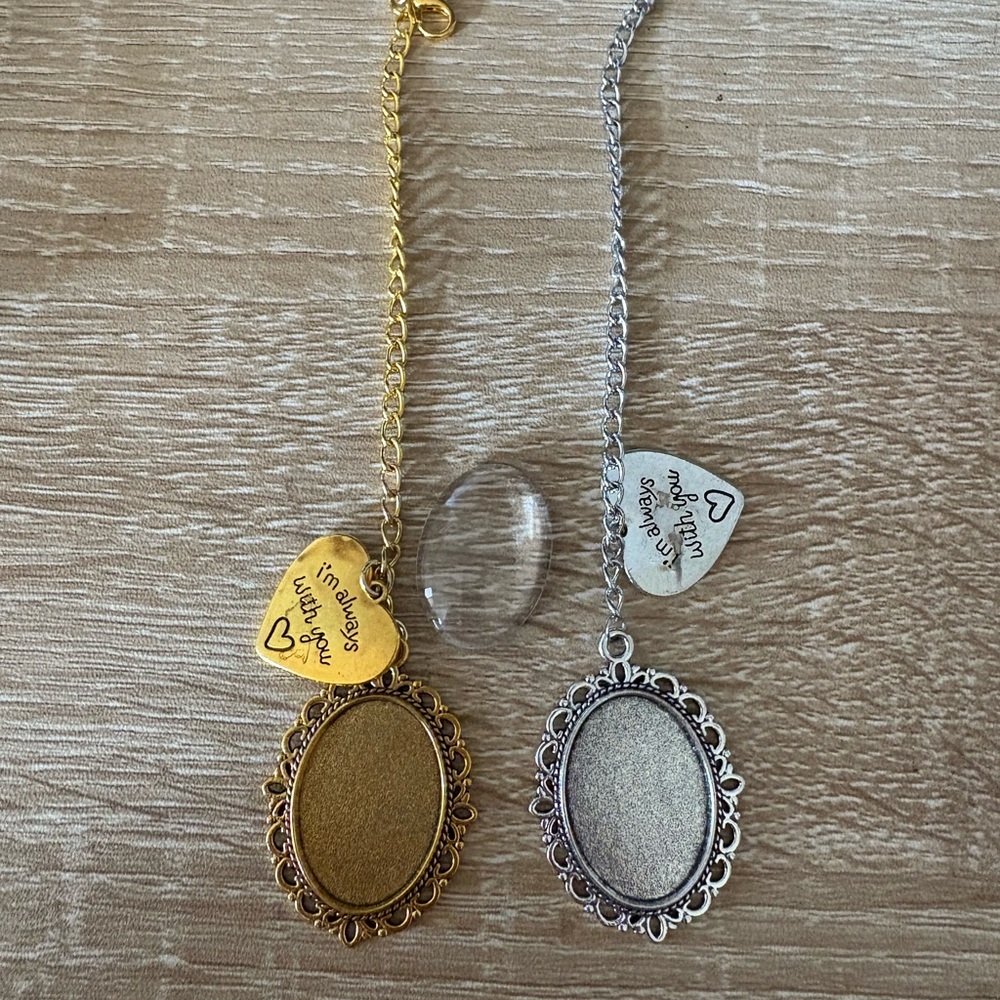 Gold and Silver Heart Charm Graduation Memory Tassels